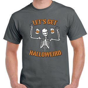 Halloween Costume Let's Get Halloweird T-Shirts for Men image 4