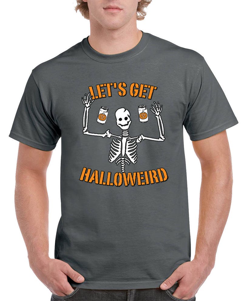 Halloween Costume Let's Get Halloweird T-Shirts for Men image 4