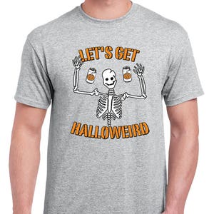 Halloween Costume Let's Get Halloweird T-Shirts for Men image 6