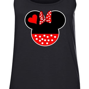 FalconShirtShoppers Family Minnie Head Vocation Costume Women&#39;s Tank Top Shirt for Women