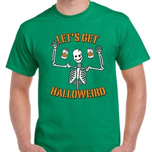 Halloween Costume Let's Get Halloweird T-Shirts for Men image 5