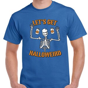 Halloween Costume Let's Get Halloweird T-Shirts for Men image 3