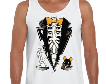 Halloween Costume Halloween Tuxedo Halloween Pumpkin Tank Tops for Men