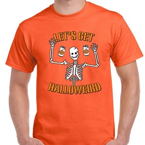 Halloween Costume Let's Get Halloweird T-Shirts for Men image 9