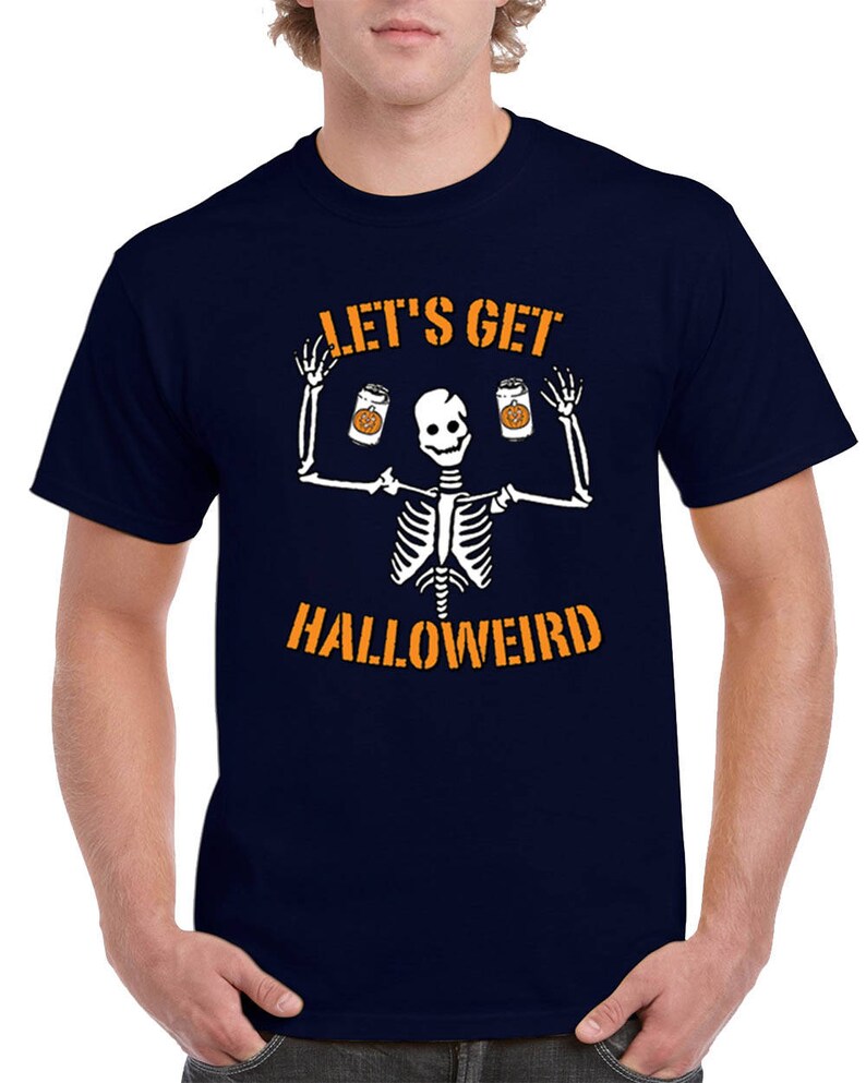 Halloween Costume Let's Get Halloweird T-Shirts for Men image 8