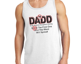 Tank Tops for Men D.A.D.D. Shoot The First One And The Word Will Spread Funny Shirts