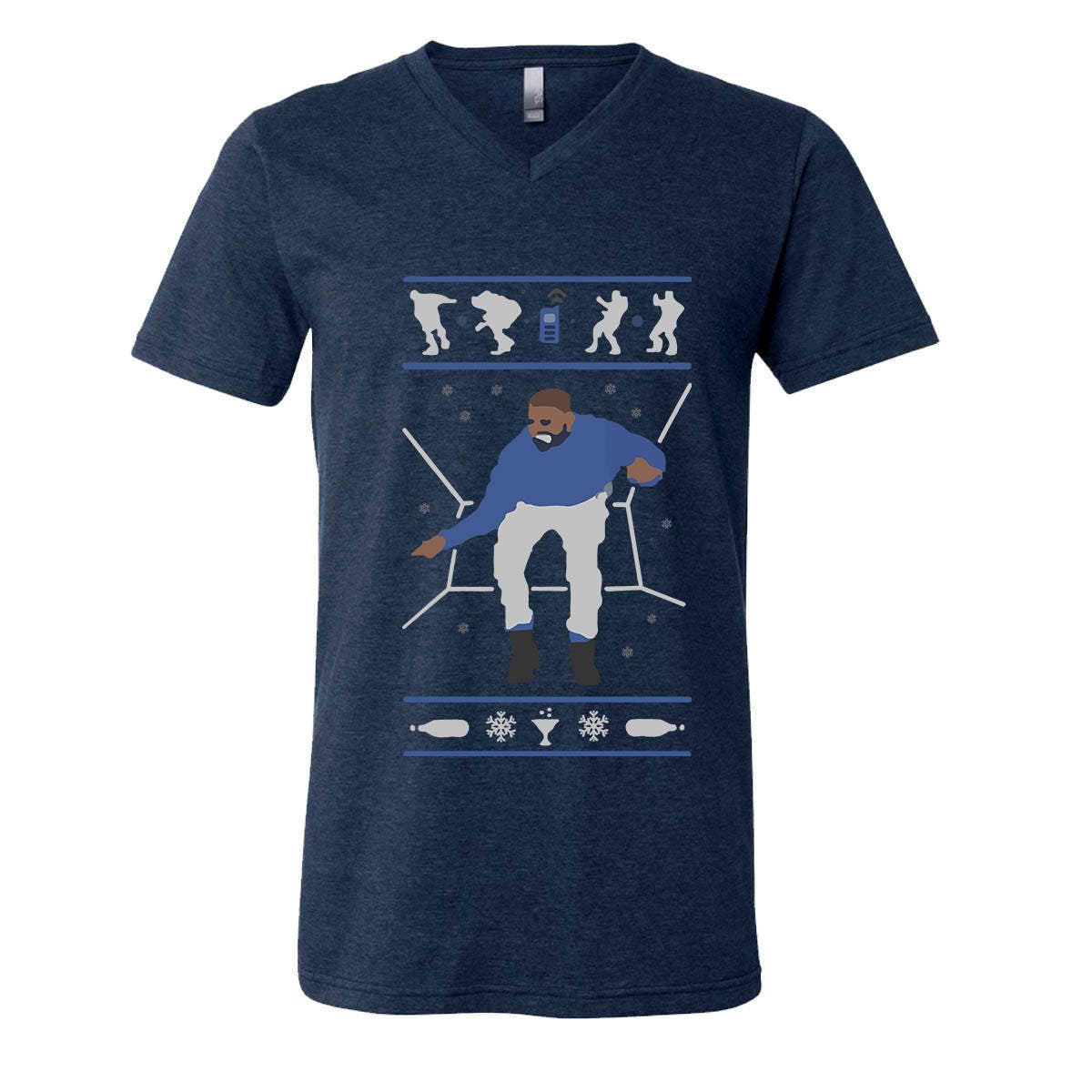 VNeck para hombres Navidad feo camisas Línea directa Bling Etsy España