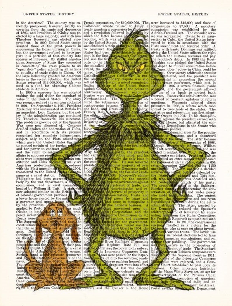 The Grinch Max Christmas Wall Art Dictionary Print Poster Etsy