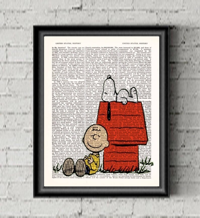 Snoopy Wall Art Charlie Brown Wall Art Peanuts Nursery Decor Etsy
