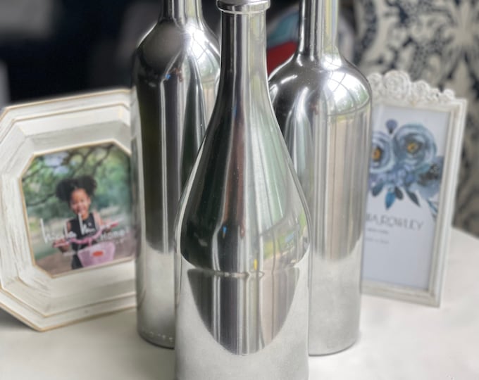 Featured listing image: Assorted Wine Bottles, Mirror Painted Centerpiece