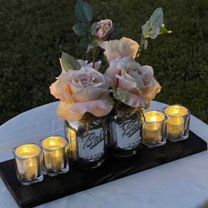 Rustic Yet Elegant, Lovely Wedding Centerpiece, Mason Jar Magic image 5