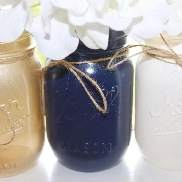 Painted Mason Jars Etsy