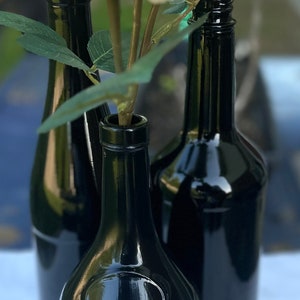 Assorted Wine Bottles, Gloss Painted Centerpiece, Color of Choice image 10