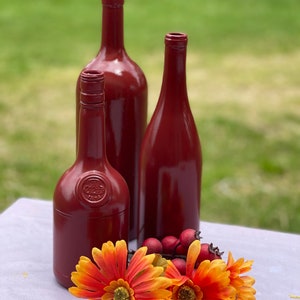 Assorted Wine Bottles, Gloss Painted Centerpiece, Color of Choice image 7