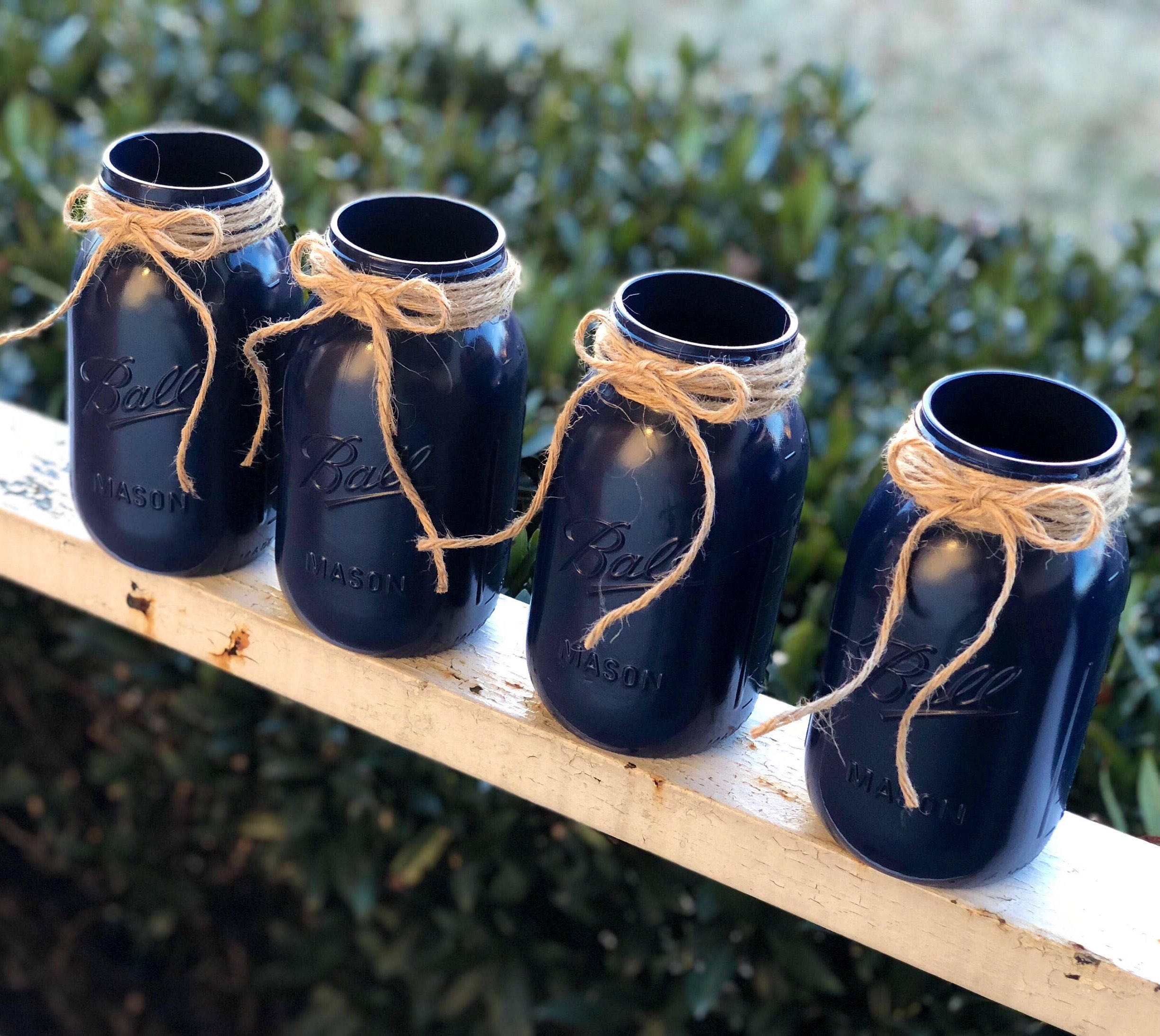 Navy Blue Mason Jar s Etsy Australia