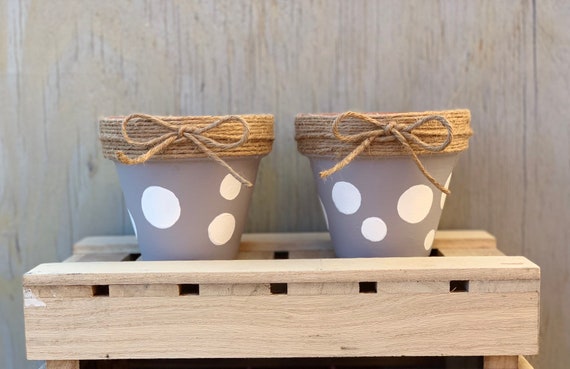 Feeling Gray Terra-Cotta Pots