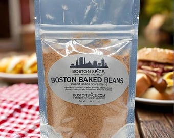 Boston Baked Beans Spice Blend Make Your Own Traditional New England Style Baked Beans Cookouts Dinner Parties BBQs 1/2c wt. 1.8oz/51g Pouch