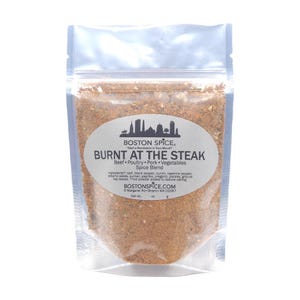 Burnt At The Steak Seasoning Blend Rub Beef Ribs Pork Poultry Chicken Seafood Vegetables BBQ Baked Roasted Barbecue Grill 1/2c wt. 2.7oz/79g