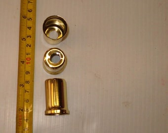 6  Brass Colored Lamp Spacers, Vintage Lamp Parts
