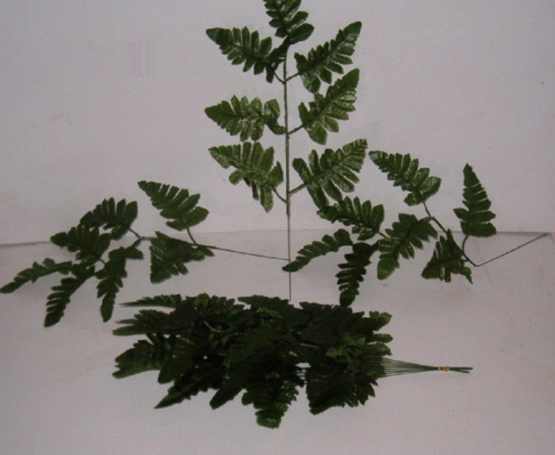 144 Stems of Silk Leather Leaf Fern for Making Wedding Flower Etsy