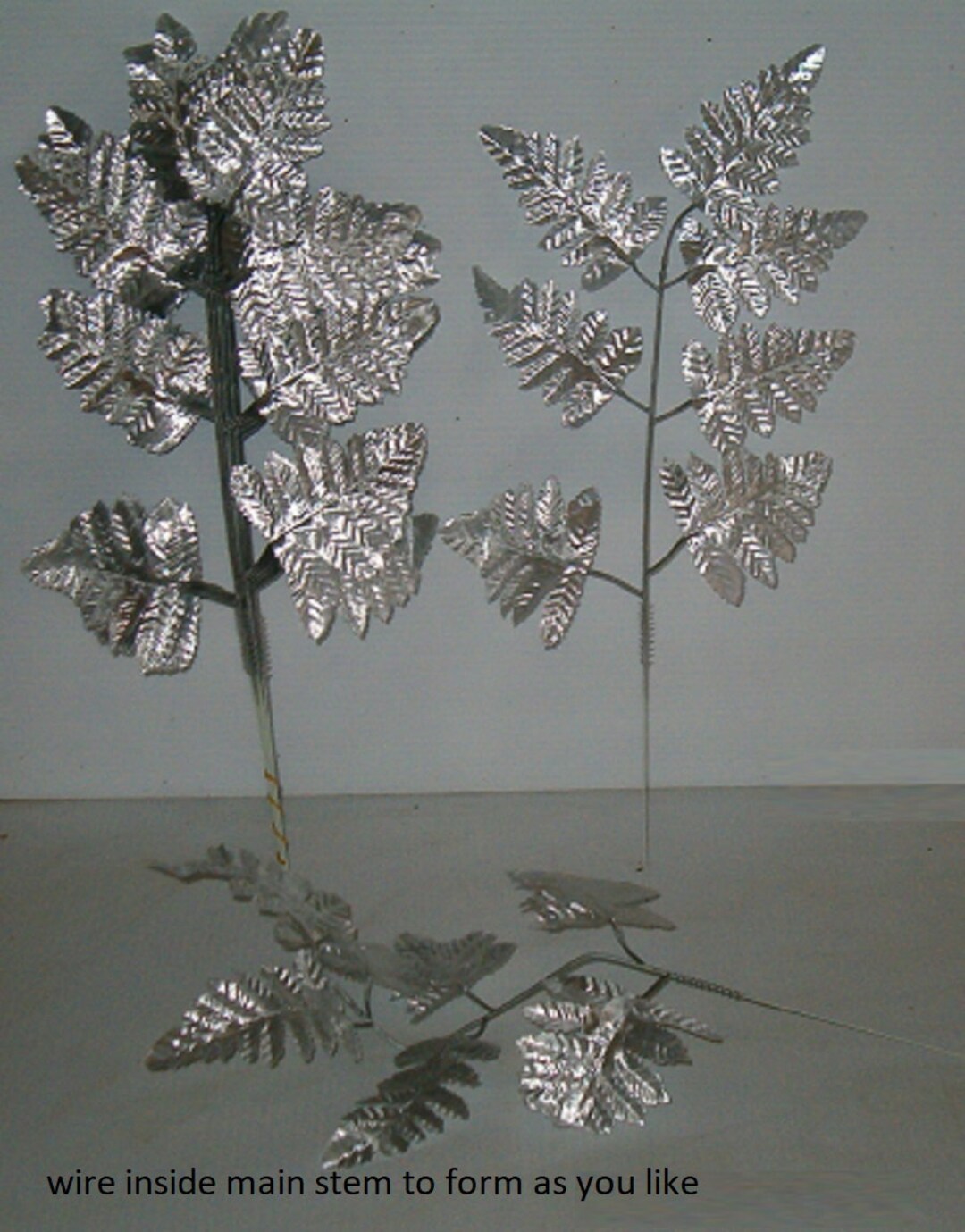 288 Stems of Silver Silk Leather Leaf Fern for Flower Etsy