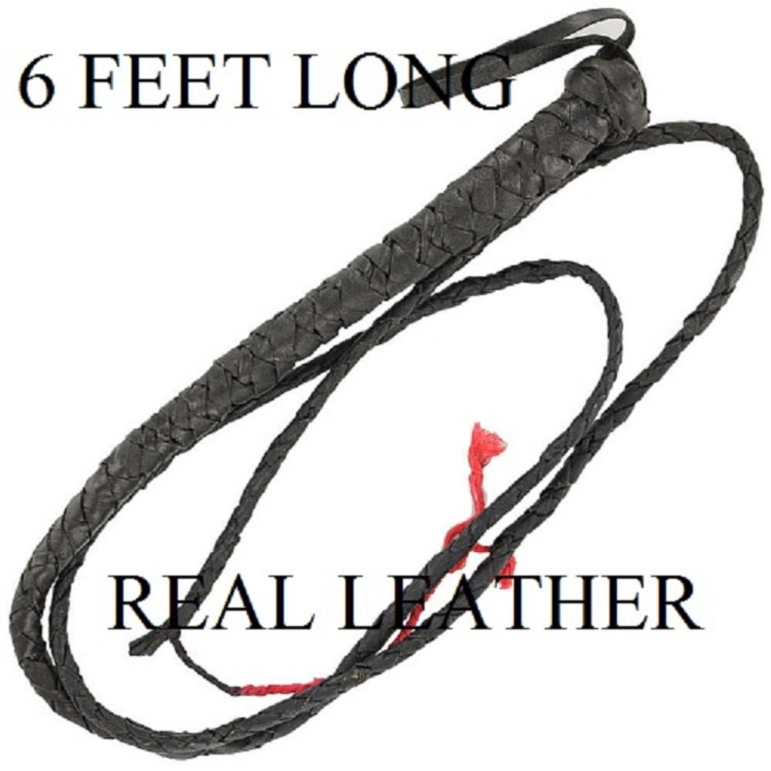 6' Leather Bull Whip ,horse Whip, Cattle Whip , Training Whip Etsy
