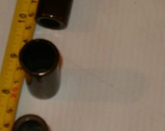 6 Tall Bronze Colored Lamp Spacers, Vintage Lamp Parts