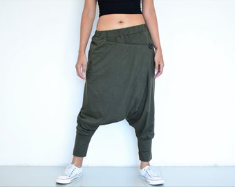 Harem pants women men, Baggy pants, Boho pants, Hippie pants, handmade item