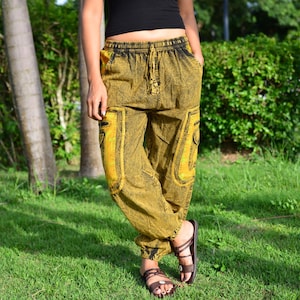 Hippie Baggy Harem pants women men Yoga Lounge Trousers with Pockets