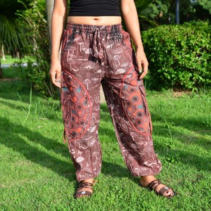 Hippie Baggy Harem pants women men Yoga Lounge Trousers with Pockets