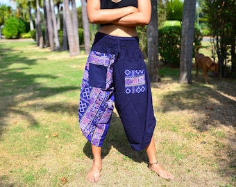 Harem Pants 100%cotton Japanese Samurai Style Yoga Pants