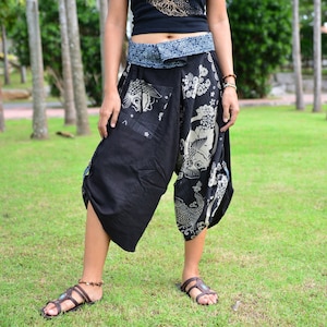 Harembroeken, yogabroeken, Hippiebroeken, Samurai, mannen, vrouwen, handgemaakt item