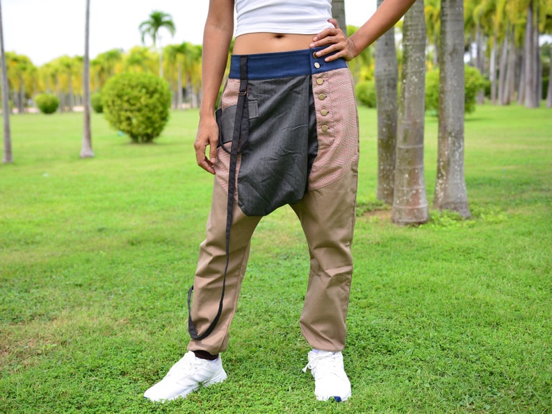 Casual Low Crotch Pants for Men and Women Harem Pants Etsy