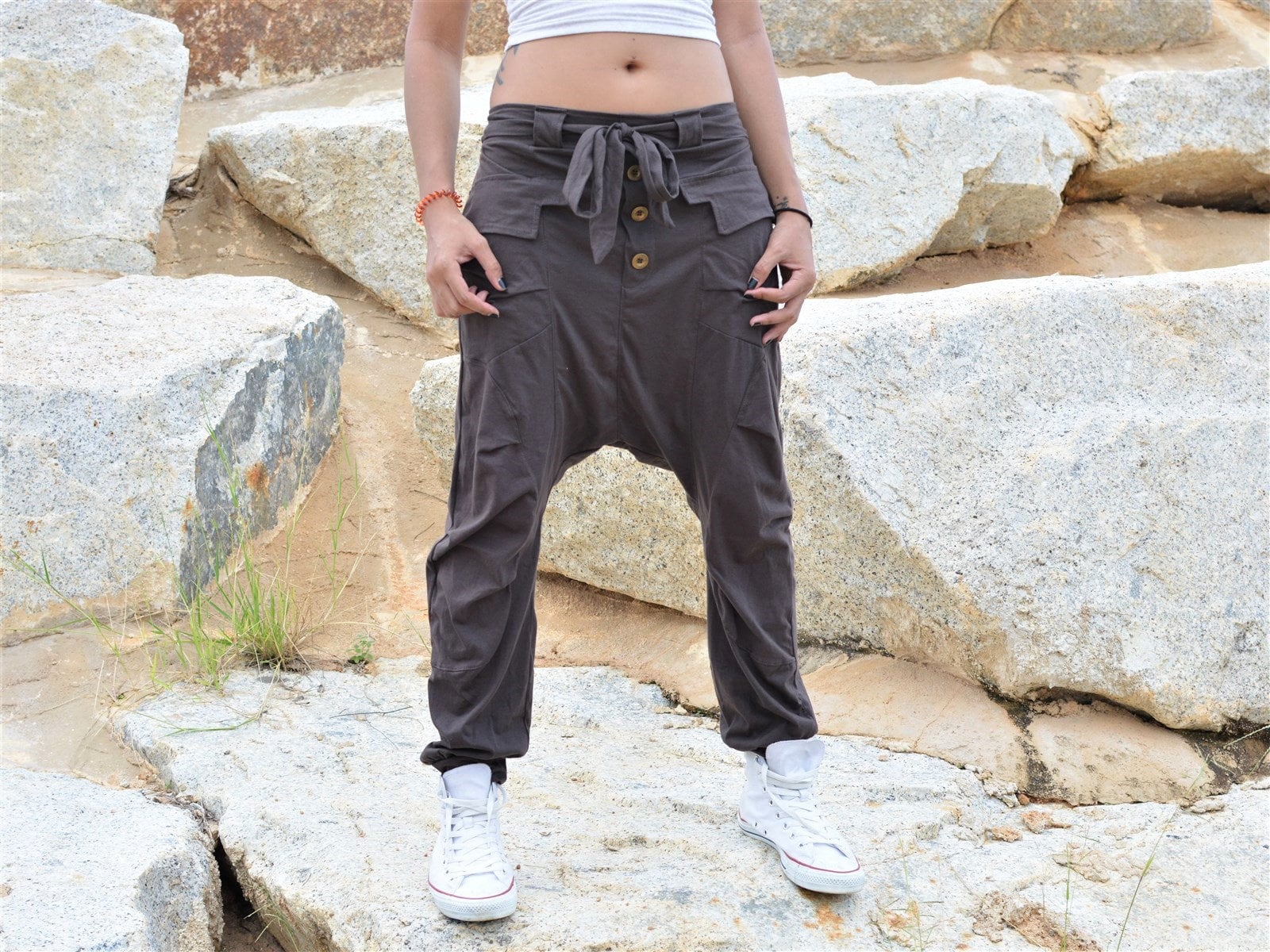 Drop crotch shop cargo pants