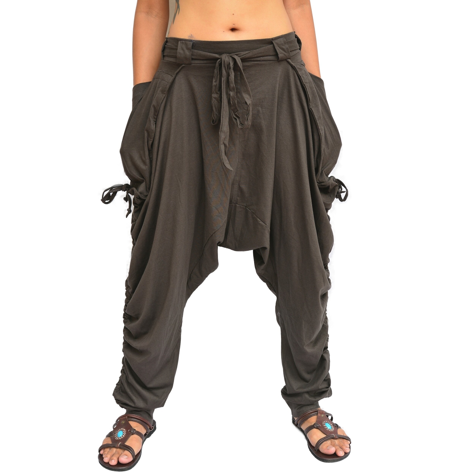Gypsy Pants Harem Pants Baggy Yoga Lounge Pants For Men Women,