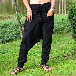 Harem pants men women, handmade Boho Hippie Pants, 100% cotton