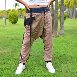 Harem Pants Drop crotch Pants men and women handmade & unique 2 pockets