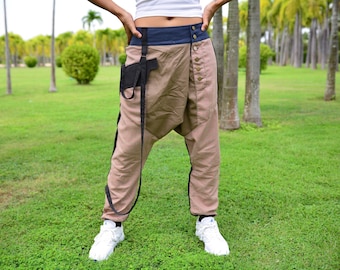 Pantalons Sarouel, pantalons Harem, pantalons Hippie, hommes, femmes, objet fait à la main