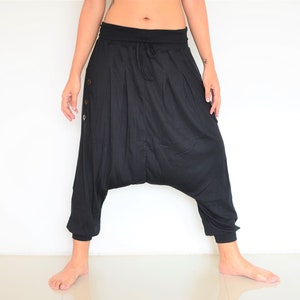 Harem pants for women men, handmade from 100% cotton