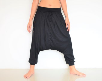 Harem pants for women men, handmade from 100% cotton