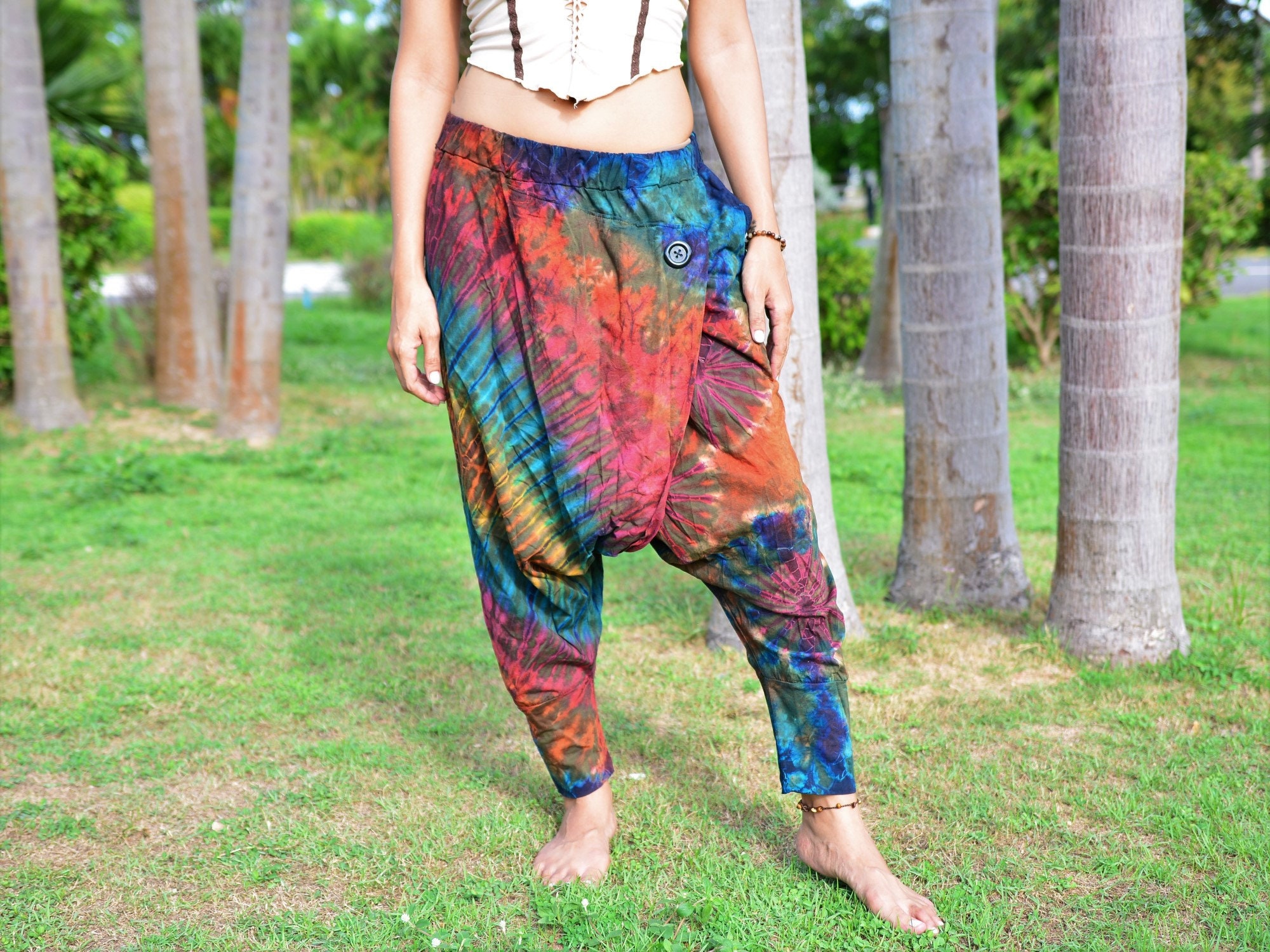 Haram Pants Sakoonee Casual Yoga Lounge Pant Harem Pants Unisex