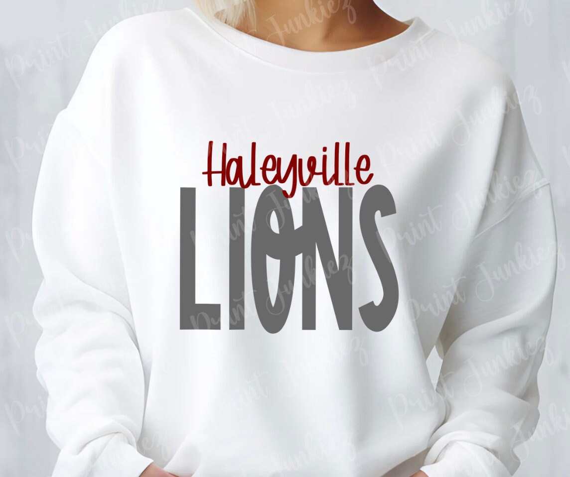 Haleyville Lions Lions Png Print Junkiez Instant Etsy