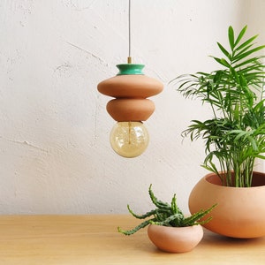 lampada da soffitto a sospensione TerraCotta Lamp Hanging Light Fixture immagine 1