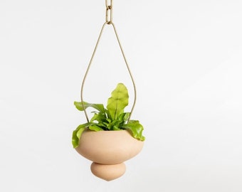 Terracotta Hanging Planter, Ceramic Plant Pot for live house plants