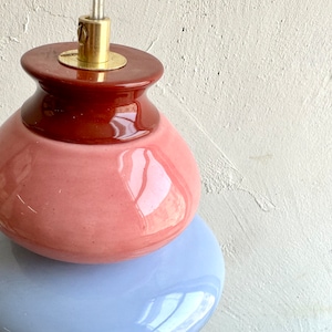 Hanging Ceiling Lamp, Ceramic Light Fixture, Colorful Handmade Pendant Light, image 3