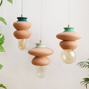 ceiling lamp Pendant TerraCotta Lamp Hanging Light Fixture image 7