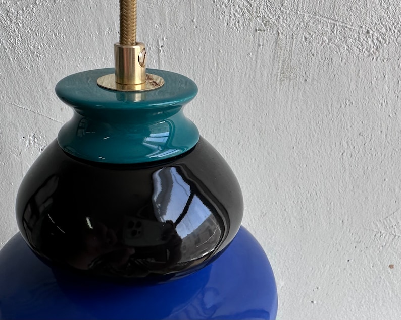 Pendelleuchte Keramiklampe, Hängelampenschirm, Handgefertigtes Design, Erstellung zeitgenössischer Kunstwerke, Einzigartiges Leuchte Geschenk Bild 4