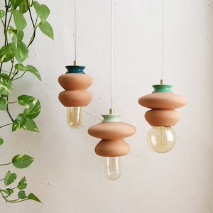 plafondlamp Hanglamp TerraCotta Lamp Opknoping Light Fixture afbeelding 9