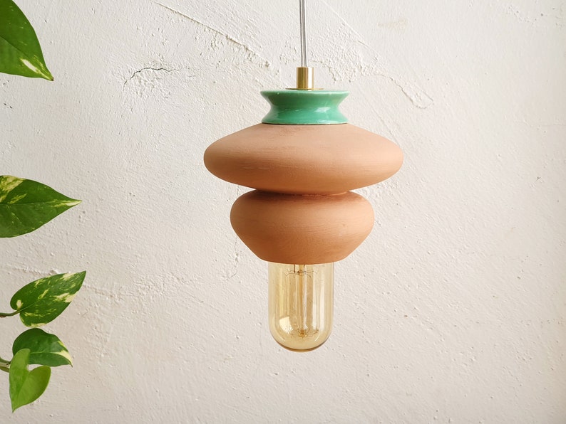 lampada da soffitto a sospensione TerraCotta Lamp Hanging Light Fixture immagine 2