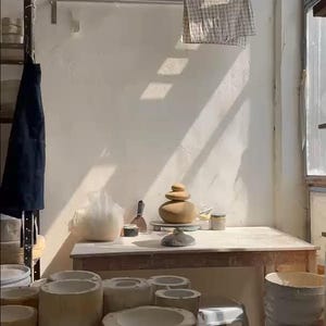Pendant Ceramic Lamp, Hanging Lampshade, Handmade Design, Unique Light Fixture Gift | US Shipping Includes All Taxes image 9